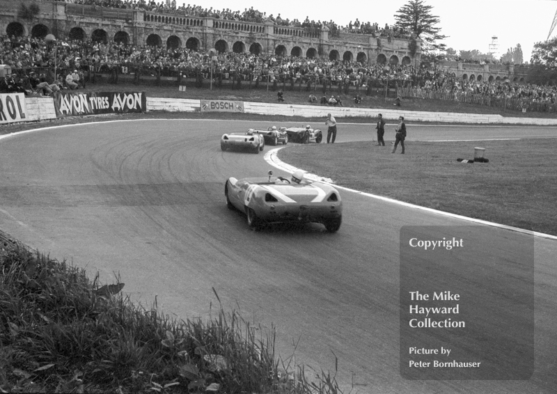 Chris Summers, Cooper Monaco, Keith Green, Lotus 23, Rodney Bloor, Lotus 23. Crystal Palace Palace Trophy, June 3 1963.