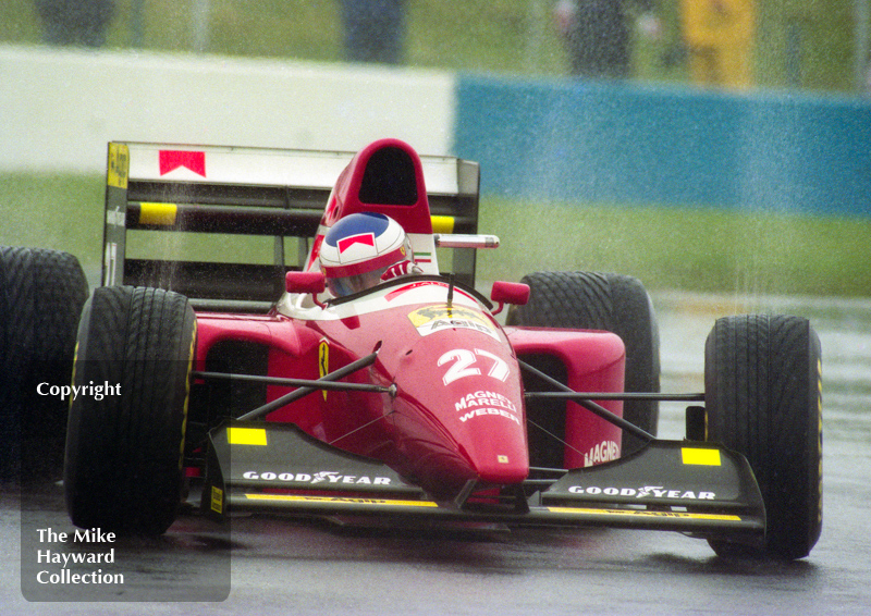 Jean Alesi, Ferrari F93A, 1993 European Grand Prix, Donington.
