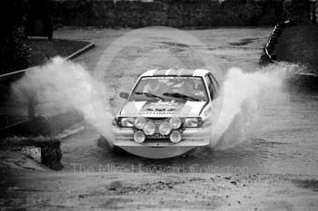 Rothmans Opel, water splash, Sutton Park, RAC Rally 1982
