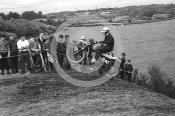 Airborne at Malinslee, motorcycle scramble at Spout Farm, Malinslee, Telford, Shropshire between 1962-1965