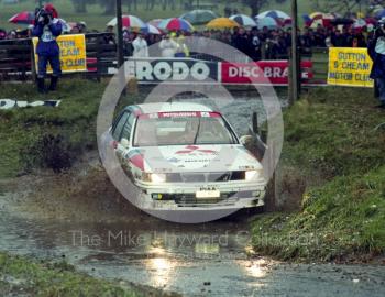 Kenneth Eriksson/Staffan Parmander, Mitsubishi Galant VR-4 (H14 MRE), 1992 RAC Rally, Weston Park
