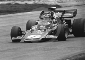 Emerson Fittipaldi, John Player Special Lotus 72, Silverstone, International Trophy 1972.
