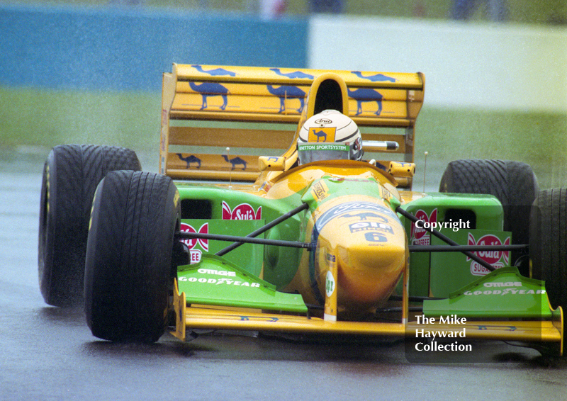 Riccardo Patrese, Benetton B193B, 1993 European Grand Prix, Donington.