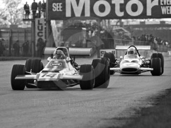 Piers Courage, De Tomaso 505, Bruce McLaren, M14A, 1970 International Trophy, Silverstone.
