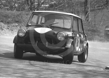 John Davies, Mini Cooper S, 39th National Open meeting, Prescott Hill Climb, 1970.