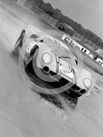 Chris Craft, Lola T70, on the way to 2nd place, 1969 Martini International Trophy.
