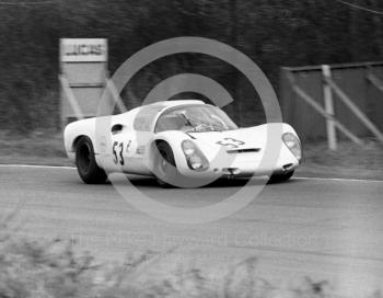 Valvoline Racing Team Porsche 910 of Rudi Lins and Karl Foitek, BOAC 500 (S-ZL 852), Brands Hatch, 1968.
