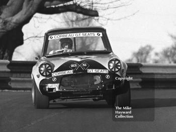 Mike Chittenden, BCS/KS Racing Team Ford Anglia, Forward Trust Special Saloon Car Race, Mallory Park, 1972.
