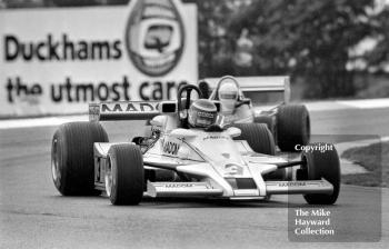 Emilio De Villota, Madom F1 Lotus 78, 1979 Aurora AFX F1 Championship, Donington Park.

