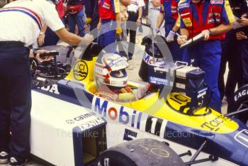 Nigel Mansell, Williams FW11B, British Grand Prix, Silverstone, 1987
