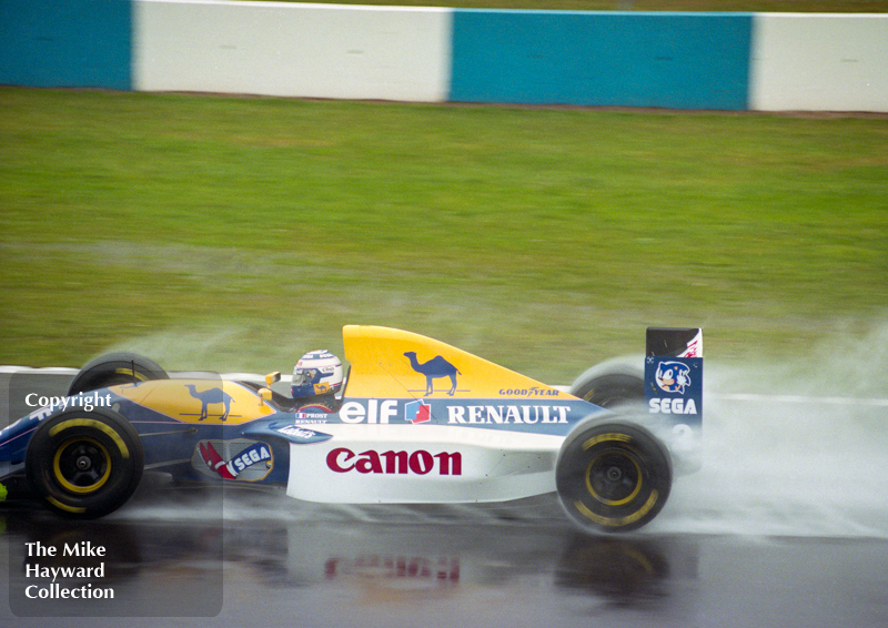 Alain Prost, Williams FW15C, Donington, 1993 European Grand Prix.