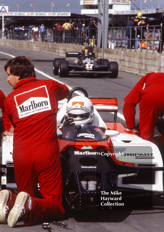 Andrea de Cesaris, McLaren MP4 Cosworth V8, Silverstone, 1981 British Grand Prix.