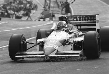 Nigel Mansell, Williams Honda FW11, Brands Hatch, British Grand Prix 1986.
