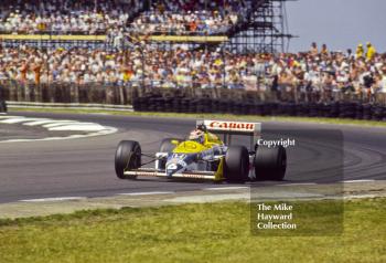 Nelson Piquet, Canon Williams FW11B, Copse Corner,  British Grand Prix, Silverstone, 1987
