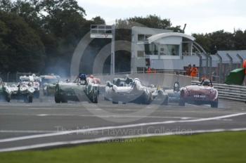 The start of the BRDC Historic Sports Car Championship Race, Oulton Park Gold Cup meeting 2004.