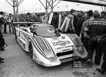 Mauro Baldi/Bob Wollek, Lancia LC2, World Endurance Championship, World Endurance Championship, 1985 Grand Prix International 1000km meeting, Silverstone.
