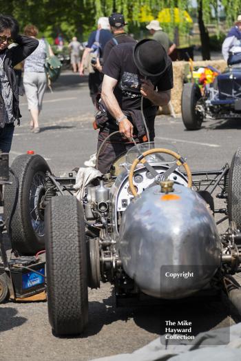 Working on a GN in the paddock, Chateau Impney Hill Climb 2015.

